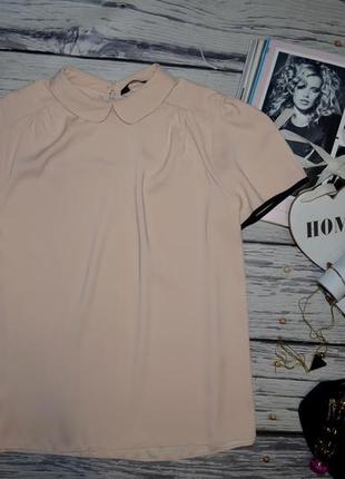 12/l фирменная классическая женская кофточка блузка блуза пудра dorothy perkins5 фото