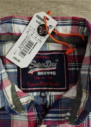 Сорочка рубашка superdry s-m чоловіча нова з біркою5 фото