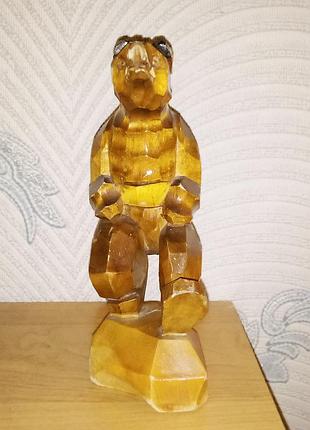 Дерев"янна статуетка "ведмідь" 2