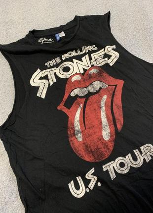 Безрукавка футболка без рукавов  мужская the rolling stones h&m4 фото