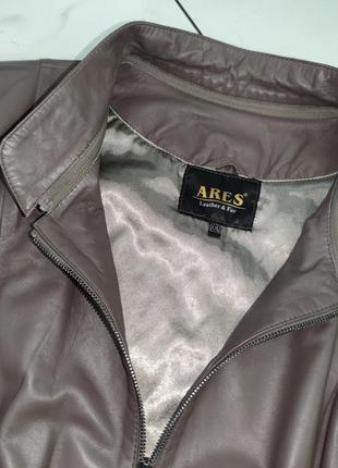 Женская кожаная куртка аres 52-54-56 xxl-xxxl7 фото