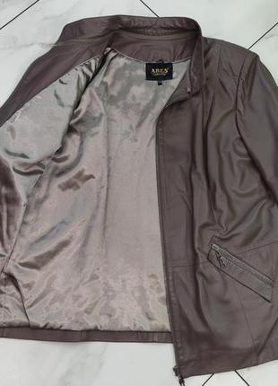 Женская кожаная куртка аres 52-54-56 xxl-xxxl5 фото