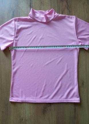 Распродажа новенький женский девичий гольф гольфик американка майка футболка топ, состав 100%полиэстер, цвет розовый4 фото