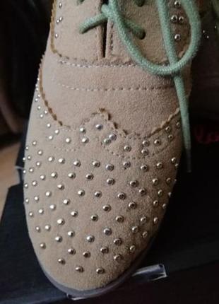 Kira plastinina ботинки демисезонные.стильные туфли. бежевые. р 36.3 фото