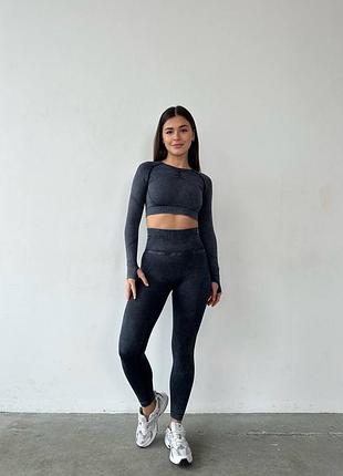 Фітнес костюм 💕 лосини пуш ап 🖤