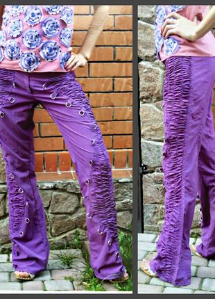 Очень классные фиолетовые брюки1 фото