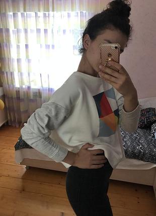 Свитшот с геометрическим рисунком pull&bear 4