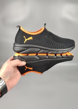 Сліпони puma чорні з помаранчевим