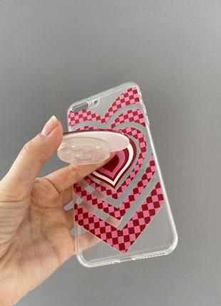Чехол на iphone 7 plus 8 plus с попсокетом 3