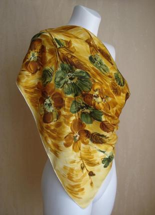 Шелковый акварельный платок, швейцария3 фото