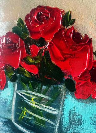 "троянди у вазі" р 20х20 см6 фото