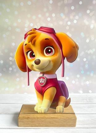 Детский ночник щенячий патруль. скай