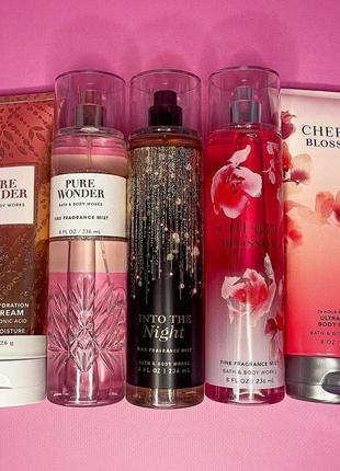 Спрей та лосьйон bath and body works