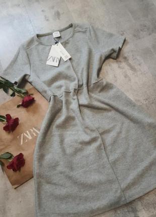 Zara мягкое теплое платье приятное на ощупь2 фото
