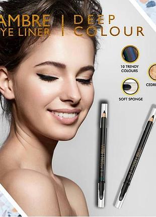 Акция карандаш для глаз deep colour № 24 синий опал франция lambre