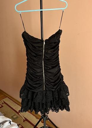 Плаття міні чорне, чорна сукня коротка