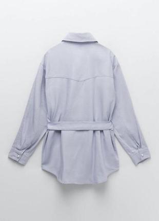 Джинсовая куртка, рубашка с поясом zara2 фото