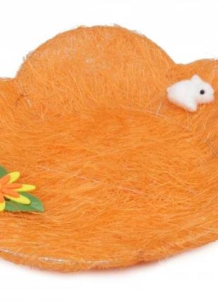 Тарелка пасхальная из сизали 30 см