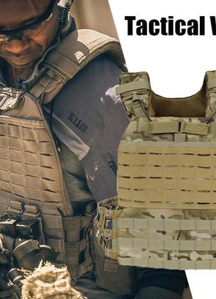 Жилет тактичний балістичний мультикам plate carrier multicam
