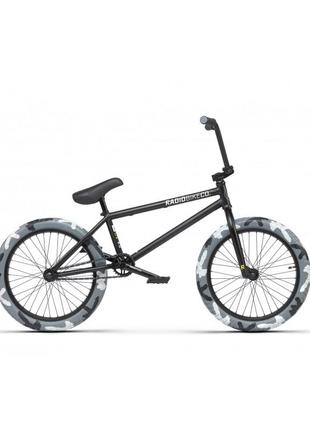 Велосипед bmx 20" radio darko 20.5", черный камуфляж 2021, bmx 20,5"