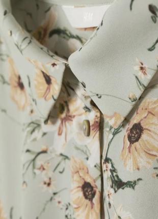 Блуза цветочный принт h&m2 фото
