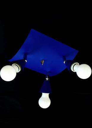 Люстра світильник у стилі лофт на 3 поворотні лампи2 фото