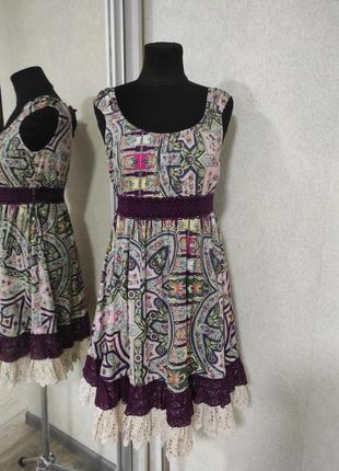 Дизайнерское платье оригинал сток odd molly с цветами и кружевом в баварском стиле