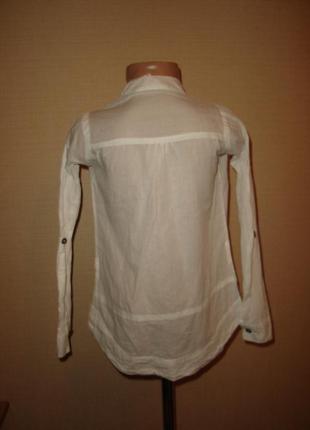 Белая рубашка, блузка на 7-8 лет2 фото