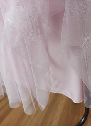Фатиновое платье на бретелях в комплекте с свитериком6 фото