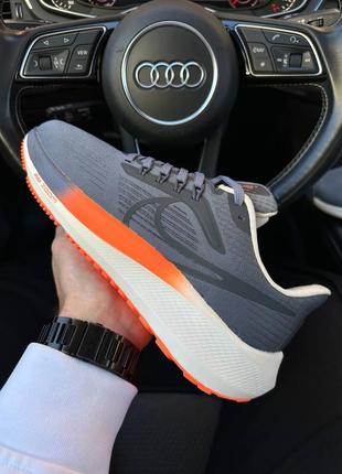 Спортивні чоловічі сірі кросівки в сітку silver nike zoom pegasus’39 🆕 найк зум