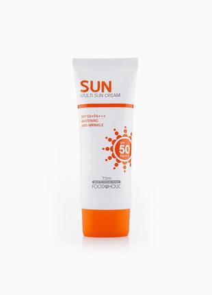 Сонцезахисний крем для обличчя food a holic multi sun cream spf 50 pa +++