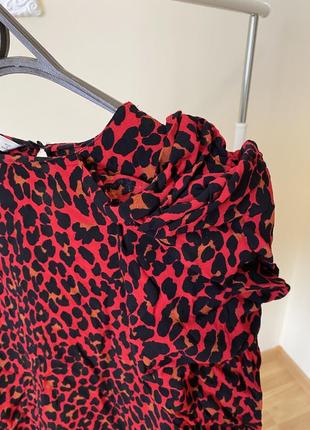 Сорочка, блузка, принт леопард , тигр zara5 фото