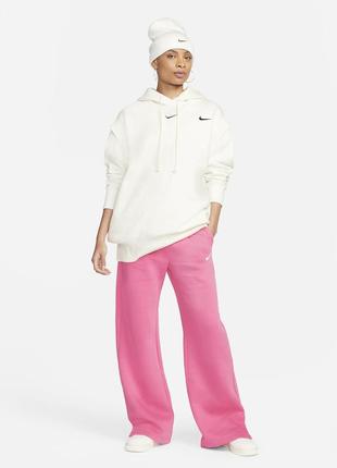 Женские брюки с высокой талией nike sportswear phoenix fleece women's high-waisted wide-leg tracksuit2 фото