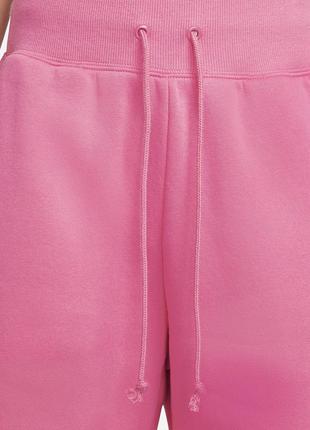 Женские брюки с высокой талией nike sportswear phoenix fleece women's high-waisted wide-leg tracksuit7 фото