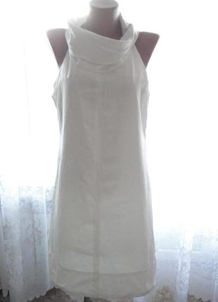 Белое платье zara р.м  (ог 88, т.82, б.100, дл.80)