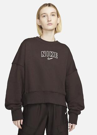 Жіноча толстовка nike sportswear phoenix fleece women's oversized cropped crew-neck sweatshirt