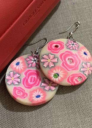 1395/11 серьги винтаж пластик