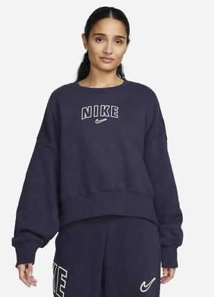 Жіноча толстовка nike sportswear phoenix fleece women's oversized cropped crew-neck sweatshirt