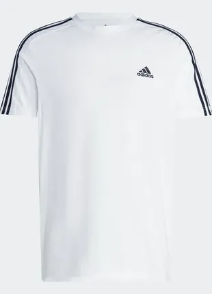 Футболка adidas essentials single jersey 3-stripes3 фото