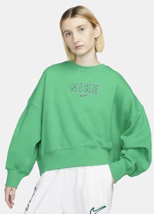 Жіноча толстовка nike sportswear phoenix fleece women's oversized cropped crew-neck sweatshirt