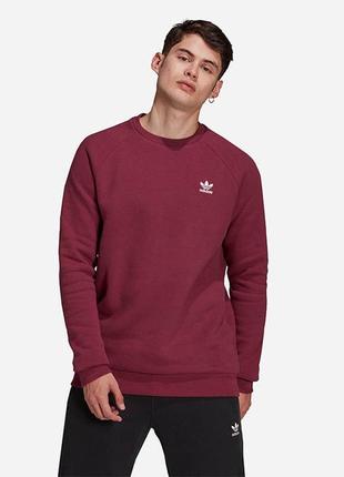 Чоловіча кофта світшот свитшот adidas adicolor essentials trefoil crewneck sweatshirt violet