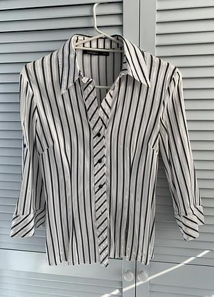 Блуза в полоску, стрейч