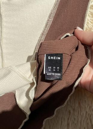 Коричнево - бежевий топ shein 🫶🏻