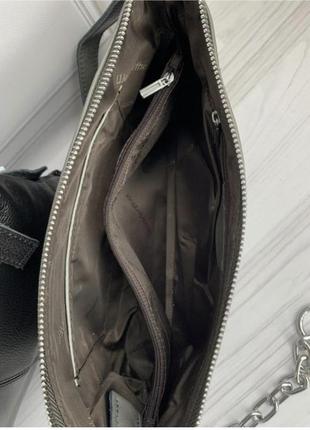 Стильная кожаная женская сумочка8 фото