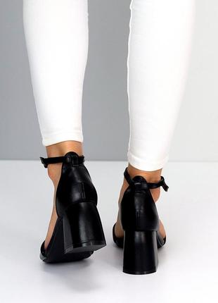 Босоножки сандали на каблуке широком устойчивом с ремешком2 фото