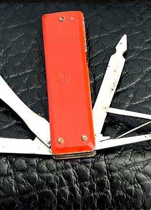 Раритетный брелок с выдвижными ножами ссср, раскладной нож горький