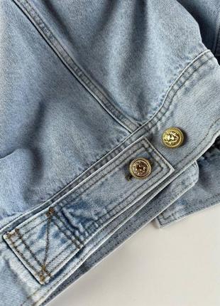 Джинсовая куртка джинсовка balmain6 фото