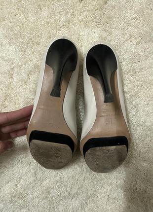 Кожаные туфли с открытым носком elizabetta franchi5 фото