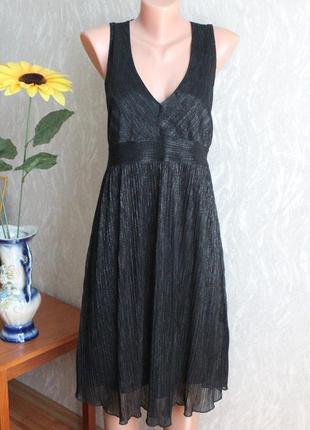 Новогоднее платье черное платье с серебристым отливом для беременных h&m размер 38 м