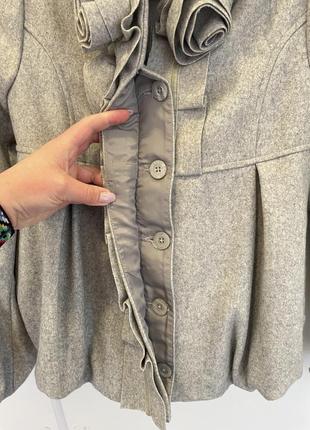 Шерстяной пиджак-пальто3 фото